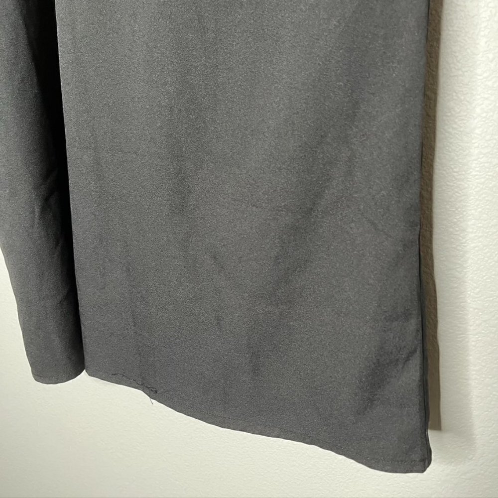 Lulu’s Halter Neck Sleeveless Dress Black Large Scalloped Back Zip L - Picture 3 of 9